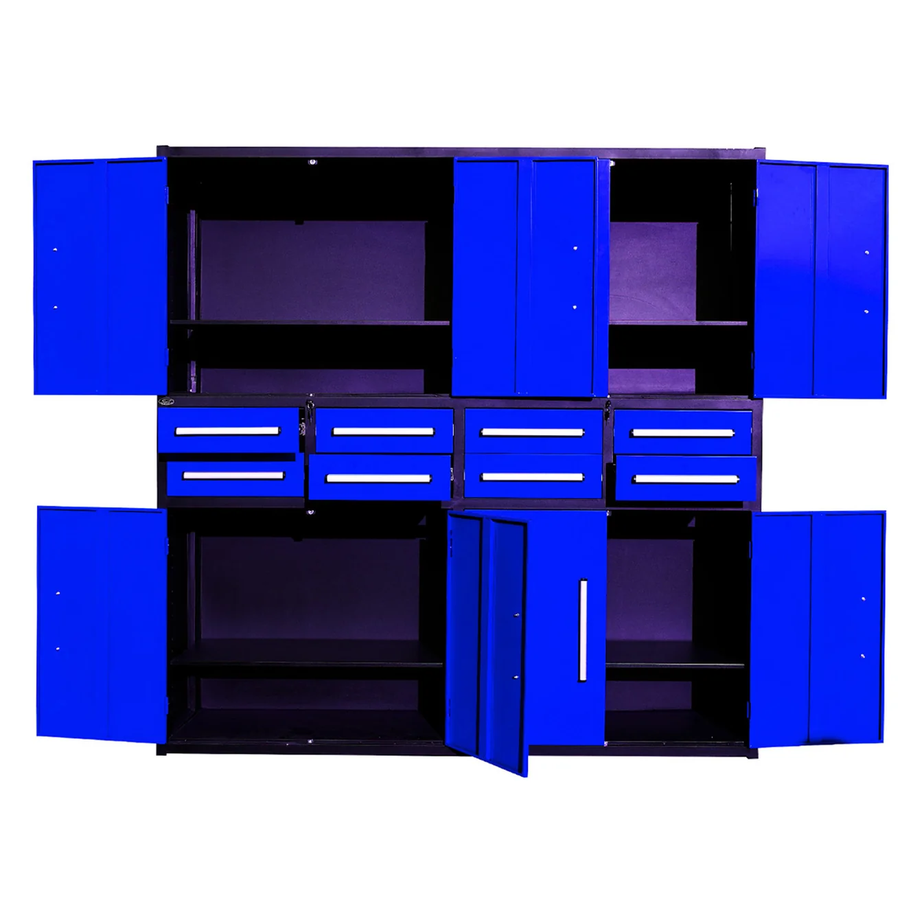 7ft Garage Storage Cabinet (8 Drawers & 4 Cabinets) 4 7ft Garage Storage Cabinet 8 Drawers 8 Cabinets blue 2