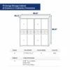 7ft Garage Storage Cabinet (8 Drawers & 4 Cabinets) 17 7ft Garage Storage Cabinet 8 Drawers 8 Cabinets dimension