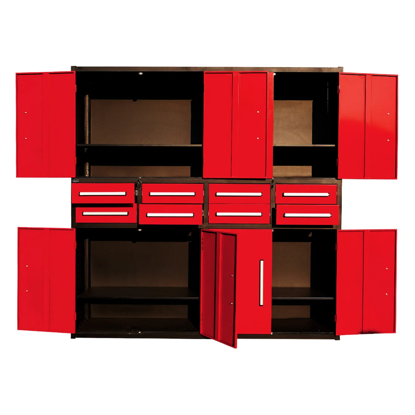 7ft Garage Storage Cabinet (8 Drawers & 4 Cabinets) 7 7ft Garage Storage Cabinet 8 Drawers 8 Cabinets red 2