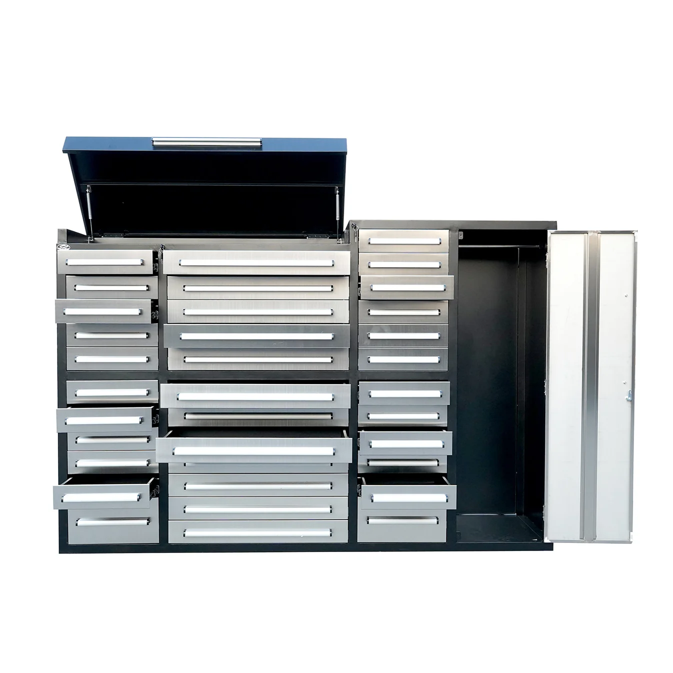 7ft Garage Storage Cabinet (35 Drawers & 1 Cabinet) 6 7ft storage cabinet 35 drawers 1 cabinets Silver 2