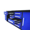 7ft Heavy Duty Workbench with 10 Drawers & 2 Cabinets 29 7ft work bench blue 6