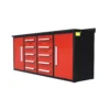 7ft Heavy Duty Workbench with 10 Drawers & 2 Cabinets 31 7ft work bench red 2