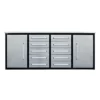 7ft Heavy Duty Workbench with 10 Drawers & 2 Cabinets 25 7ft work bench silver 1