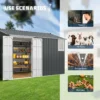 8x12 FT Metal Storage Shed new 03