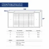 9 ft Garage Storage Cabinet with 34 Drawers & 2 Cabinets 25 9FT 34D workbench dimension