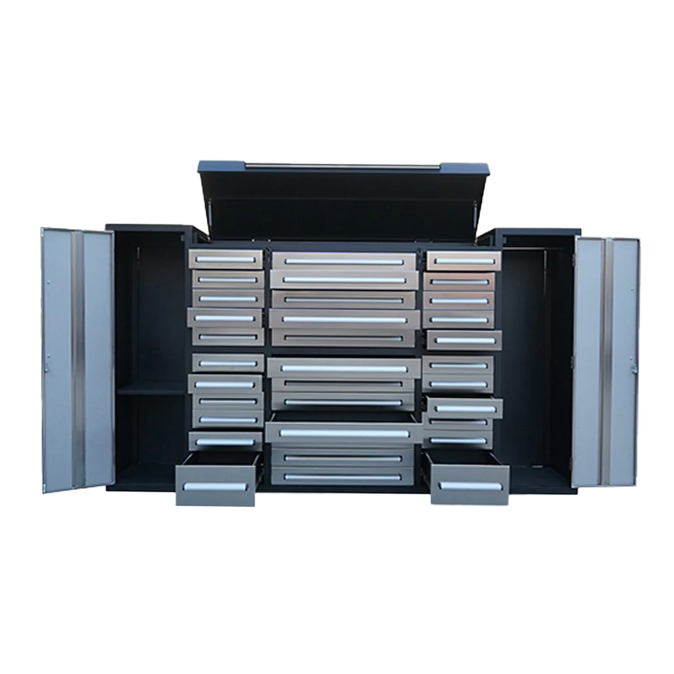 9 ft Garage Storage Cabinet with 34 Drawers & 2 Cabinets 8 9ft storage cabinet 34 drawers 2