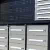 Drawers with secure locks for 10ft workbench