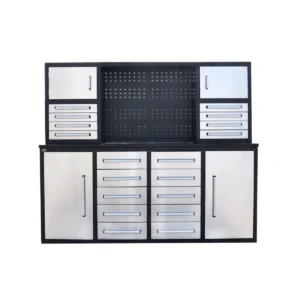 7 ft Garage Workbench Cabinet with 18 Drawers