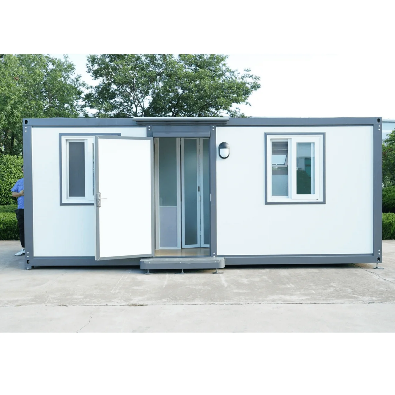 Modern Portable Office 7ft x 20ft with Bedroom 7 Portable Office 7 20ft C 2