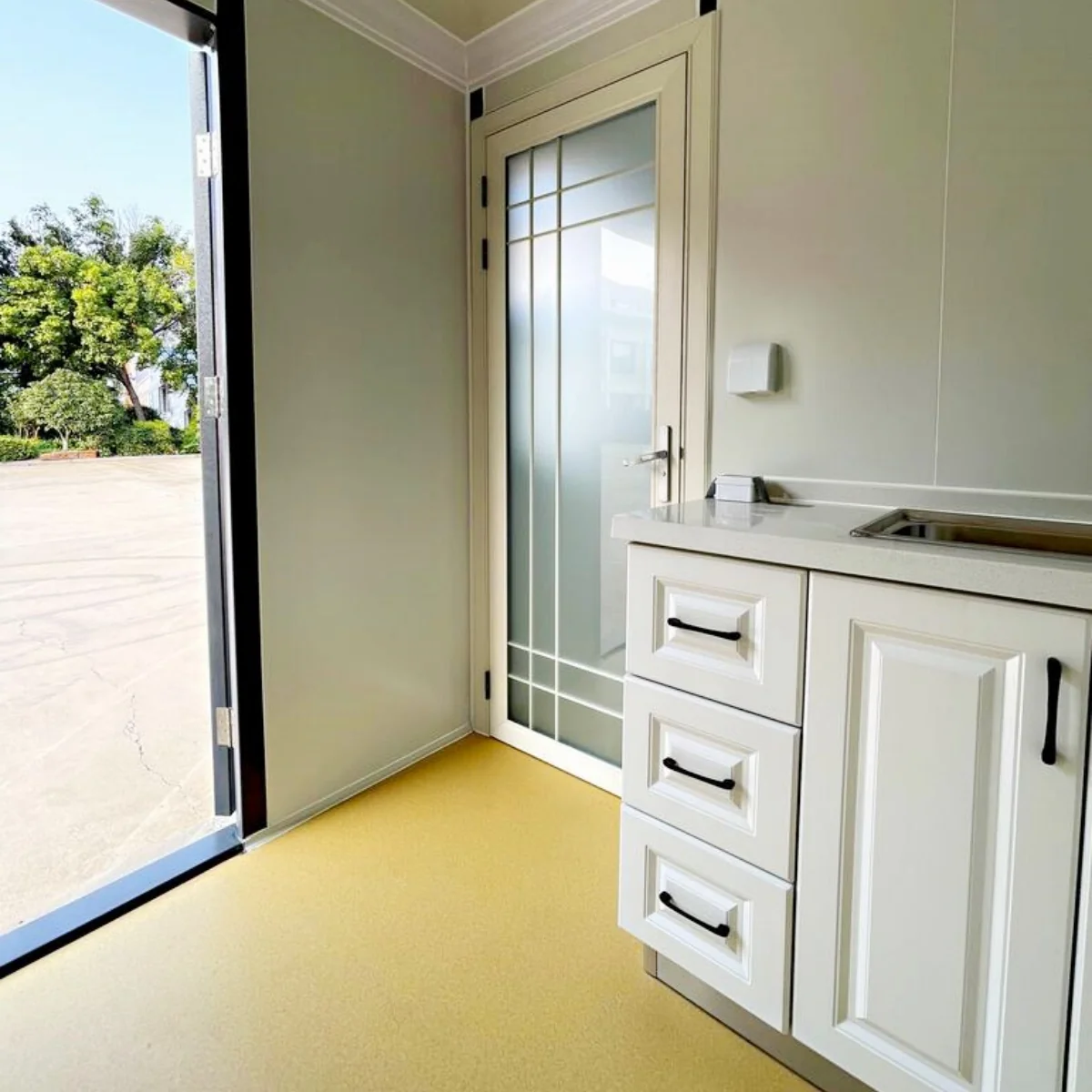 Portable Office 7ft x 20ft with Bathroom 5 Portable Office 7 20ft D 5