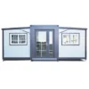 Expandable Prefab Home 19ft x 20ft With 1 Bedroom and Bathroom 40 19x20ft Expandable Prefab Home with 2 Bedrooms