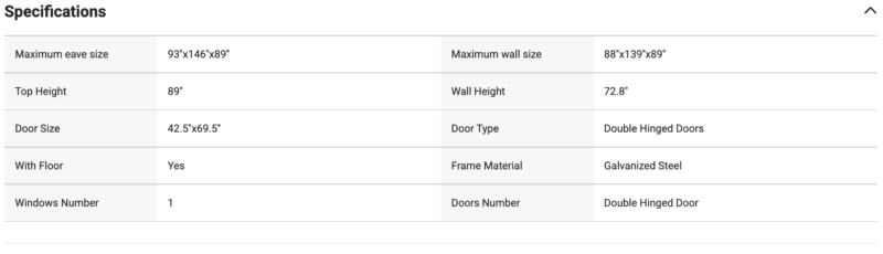 8'x12' Metal Storage Shed with Floor & Window
