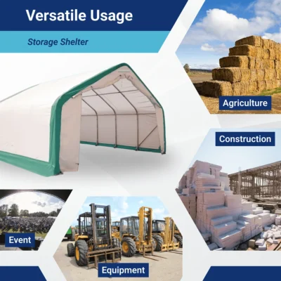 W20'xL20'xH12' Single Truss Storage Shelter 33 W20'xL20'xH12' Single Truss Storage Shelter