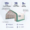 W20'xL20'xH12' Single Truss Storage Shelter 17 Single Truss Storage Shelter S202012P A