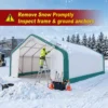 W20'xL20'xH12' Single Truss Storage Shelter 23 Snow Removal Required Storage Shelter3