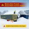 Snow Removal Required banner Container Shelter