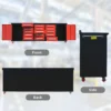 10ft 15-Drawer Storage Workbench with Wheels 16 Workbench 10FT 15D 2 1C wheels and handles Red 5