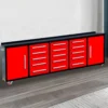 10ft 15-Drawer Storage Workbench with Wheels 15 Workbench 10FT 15D 2 1C wheels and handles Red 6