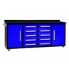 Workbench 7FT 10D 2 wheels and handles Blue 1