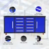 Workbench 7FT 10D 2 wheels and handles Blue 3
