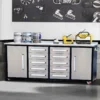 Workbench 7FT 10D 2 wheels and handles Silver 6