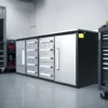 7ft Heavy Duty Workbench with 10 Drawers & 2 Cabinets 38 a 7ft 10 drawers workbench in a basement