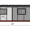 19x20ft Prefab House With 2 Bedrooms & Bathroom