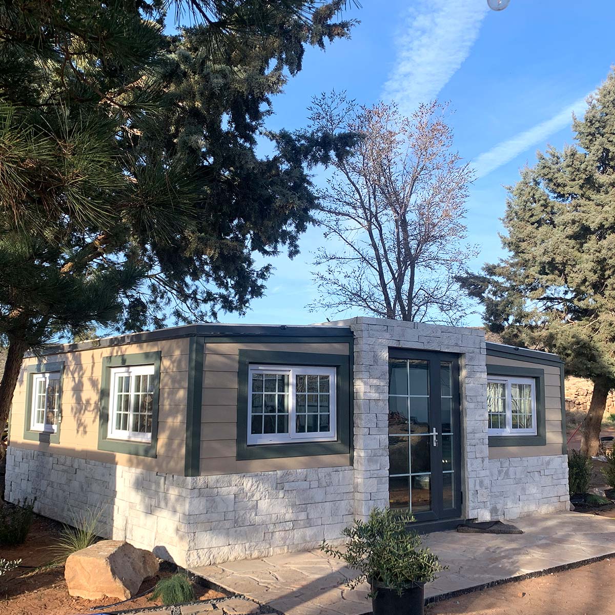 Expandable Prefab Home 19ft x 20ft With 1 Bedroom and Bathroom 7 expandable prefab house used outdoors