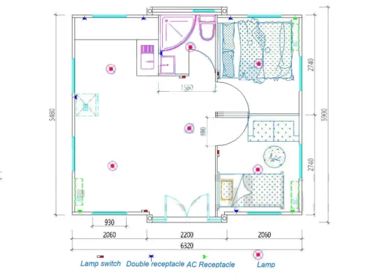 37sqm 2 Bedroom Tiny House With Kitchen and Bathroom for Sale