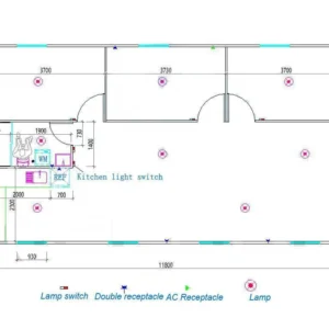 72sqm Prefabricated 3 Bedroom Home With Bathroom